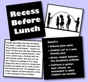 recessbeforelunch1 recess before lunch picture